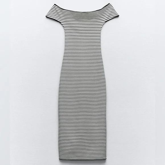 Zara striped stretch knit dress - Picture 5 of 7
